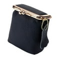 thumbnail image 2 of Mini bolso de mano reutilizable y ligero con diseño de lápiz labial para guardar monedas. Negro, 2 of 7