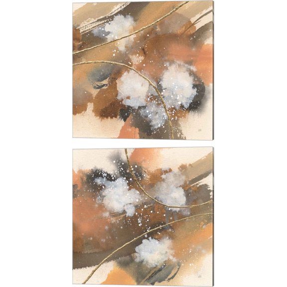 Great Art Now Divided Universe by Chris Paschke 2 Piece Canvas Art Set Each 14"W x 14"H