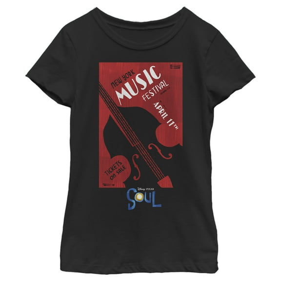 Girl's Soul NY Music Festival Poster Graphic Tee Black X Large