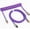 purple, variant on Braided Keyboard Cables 1.5m Coiled Type-C to  A with Detachable  Connector.for Gaming Keyboard/Tablet (Purple)