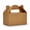 Brown, variant on Small White Gable Boxes 3.5 x 3.5 x 6.3 In, 30 Pack | Premium Cardstock Party Favor Boxes with Handles for Wedding, Bakery, Cookies, Treats & Retail Packaging