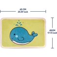 thumbnail image 2 of Alfombra de baño de dibujos animados, alfombra de baño para bañera, ducha, cuarto de baño y puerta delantera, lavar/secar a máquina (ballena) Fokelyi CZJJ-XM69, 2 of 6