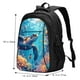 thumbnail image 5 of Balery Colorful Underwater Plant Turtle Mochila con carga USB para hombre y mujer - Mochila impermeable y antirrobo para portátil con puerto USB para viajes, trabajo, estudios y universidad, 5 of 7