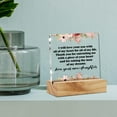 thumbnail image 5 of Acrylic Mother Of The Groom Gift From Bride Wedding Desk Decor I Will Love Your Son With All My Heart For All My Life Decorative Clear Acrylic Desk Plaque Sign With Wood Stand Keepsake For, 5 of 5