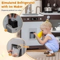 thumbnail image 6 of Infans Pretend Play Kitchen for Kids Toddler Aged 3+ Wooden Toy Set w/ Range Hood, 6 of 7
