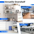 thumbnail image 4 of 48 x 12 Inch Kitchen Stainless Steel Overshelf with Adjustable Lower Shelf, 4 of 5