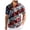 Brick Red, variant on 250 Anniversary Usa Shirt Men Patriotic Hawaiian Shirt for Men - Vintage Beach Vacation Summer Button Down Shirt for 4th of July(Brick Red,S)