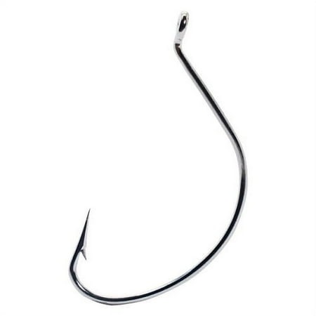 UPC: 0023534088900 | Mustad Wide Gap Croaker Hook – 1/0 (Stainless Steel)