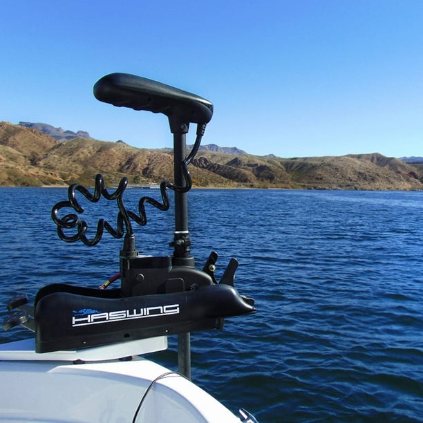 Haswing Outdoor Electric Trolling Motor – 12v 54 Shaft 55lbs Cayman Gps Anchor Control Bow Mount Fishing Boat Saltwater Freshwater With Wireless Remo