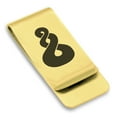 thumbnail image 1 of Stainless Steel Pikorua (Twist) Maori Symbol Classic Slim Money Clip Credit Card Holder, 1 of 2