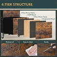thumbnail image 5 of 3 Drawers File Cabinet, Vertical Filing Cabinets for Home Office,  Rustic Brown, 5 of 6