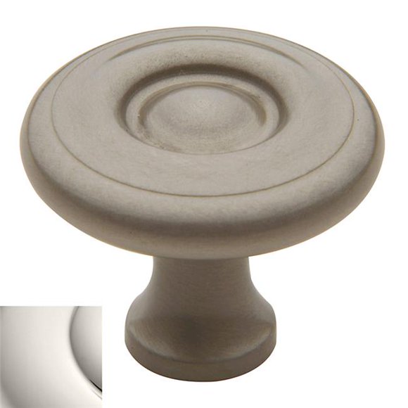 Baldwin 4660140 Colonial Knob, Polished Nickel