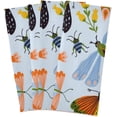 thumbnail image 6 of Colorful Insects Flowers Kitchen Dish Towels Set of 6 Absorbent Hand Towels, Lint-Free 18"x28" Spring Fast Drying Hanging Dishcloths for Cooking Baking Home Clean, 6 of 7