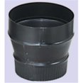 thumbnail image 1 of Imperial Manufacturing Group BM0080 24-ga Snap-Lock Black Stovepipe 7 Inch  To 8 Inch  Increaser  Crimp On Small End, 1 of 1