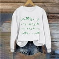 thumbnail image 1 of Chandail de la Saint-Patrick pour Femmes à Col Rond Imprimé Saint-Patrick Manches Longues, 1 of 4