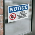 thumbnail image 3 of (2 Pack) No Bare Contact With Rte Foods Sign With Symbol OSHA Notice Sign 18 Inch X 12 Inch Vinyl Label Decal Sticker Weather Resistant, UV Protected for Workplace, Business, and, 3 of 6