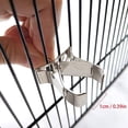 thumbnail image 3 of Comedero para pájaros, 3 uds., soporte para frutas y pájaros de acero inoxidable, jaula para pájaros, comedero para pájaros, comedero para verduras, pequeño, 3 of 5