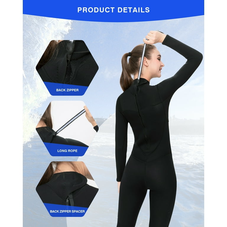 FLEXEL Women Full Wetsuit Men 3mm Neoprene Surfing Wet Suit