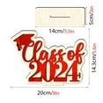 thumbnail image 3 of Pedty Desktop Ornament,Graduation Season Ornaments Dining Room Table Decor Woodsy Decor 2024 Graduation Table Ornaments 2024 Grade Table Center Grad Season Decor Grad Party, 3 of 6