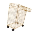 thumbnail image 4 of Cesto de almacenamiento para esterilla de , cesto para ropa, cesto multifuncional para ropa con ruedas, estante de almacenamiento para gimnasio en Oro, 4 of 8