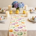 thumbnail image 6 of Wooowa Easter Themed Table Runner and Placemats with Bunny Egg and Floral Patterns, for Holiday Party Dining Table and Home Scene Decoration, 6 of 6
