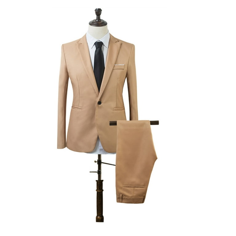 QIPOPIQ Clearance Mens Stylish 3 Piece Dress Suit Men s Blazer