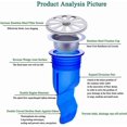 thumbnail image 3 of Adjustable Backflow Prevention, 2 Pack Silicone Floor Drain, Single Way Valve for Pipes Tubes in Bathroom Floor (A 60*50cm), 3 of 4