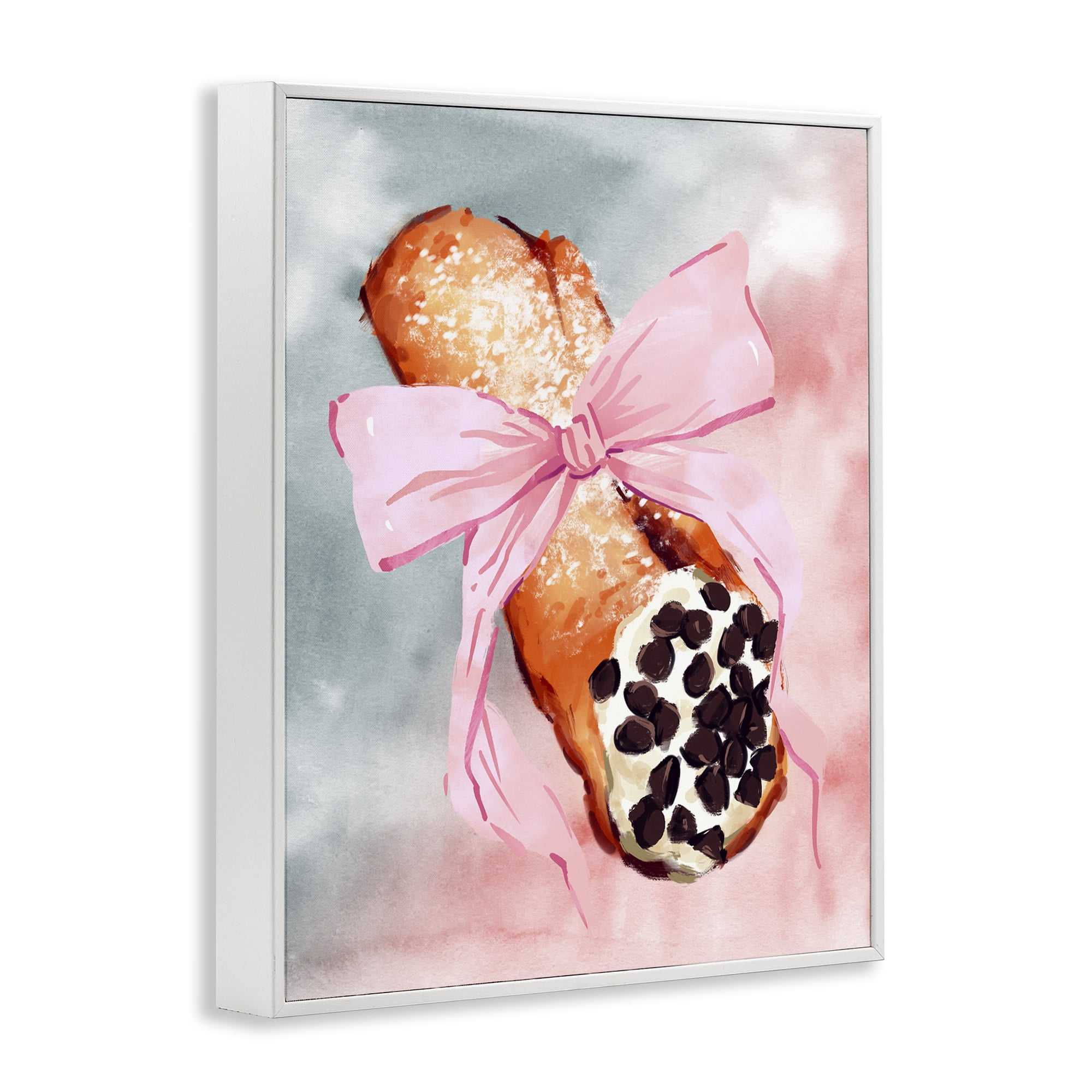 Stupell Industries Glam Cannoli Pastry Food & Beverage Painting White Framed Art Print Wall Art, 11 x 14