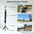 thumbnail image 3 of Sirui P-424FL Carbon Fiber Camera Monopod Kit, 74.8" with VA-5 Fluid Video Head P-424FL+VA-5, 3 of 8