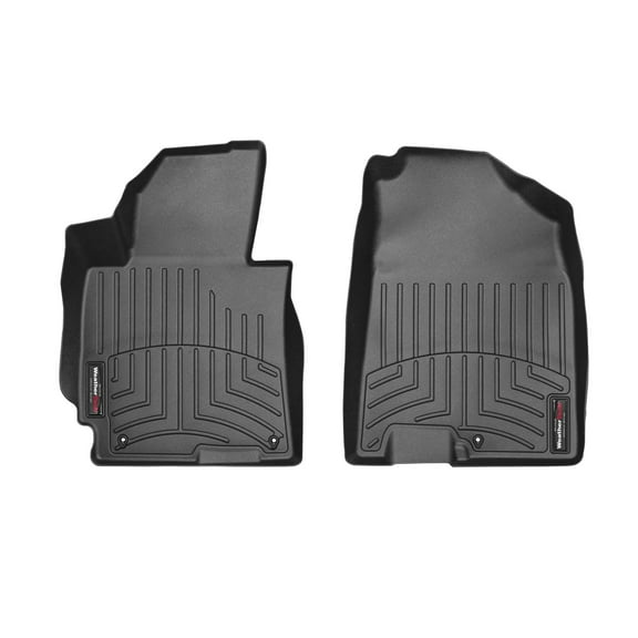 WeatherTech Custom Fit FloorLiners compatible with 2014-2018 Kia Forte - 1st Row (Driver & Passenger), Black