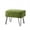 Calla Green, variant on Home Soft Things Textured Velvet Ottoman Stool Chair, Upholstered Footrest with Black Metal Legs, Softpink, 19" x 13" x 17"
