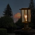 thumbnail image 4 of Outdoor Post Light 2 Packs Exterior Pole Lantern Lighting Fixture with E26 Base Waterproof Matte Black Finish Lamp for Patio Garden (Bulb not inclunded), 4 of 5