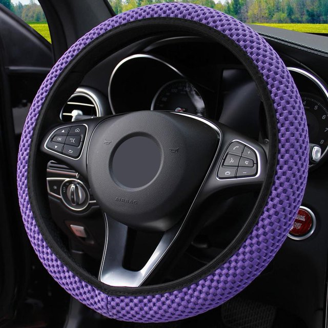 38CM Ice Car Auto Silk Steering Wheel Cover Universal Anti-slip Wheel Protector