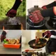 thumbnail image 2 of Guantes piezas para horno microondas, manoplas antideslizantes ignífugas, resistentes al calor, 800 grados, 2 unidades, 2 of 5