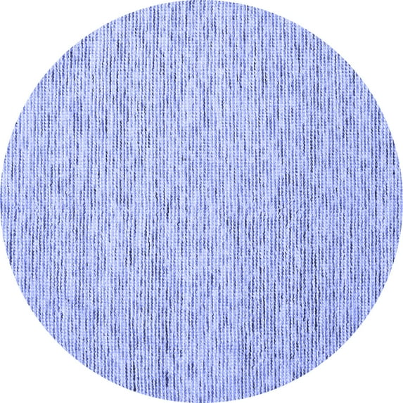 Ahgly Company Indoor Round Abstract Blue Contemporary Area Rugs, 5' Round