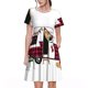 thumbnail image 1 of Easygdp Vintage Buffalo Plaid Christmas Camper para Vestido Transpirable de Mujer, Vestido Suelto de Manga Corta con Pliegues y Bolsillos para el Verano, 1 of 6