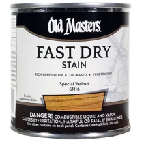 1/2 pt Old Masters 61116 Special Walnut Fast Dry Stain Interior Oil-Based Wood Stain