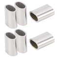 thumbnail image 4 of Wire Crimping Sleeve, 50Pcs Stable Oval Steel Sleeve High Strength  For Rope Rigging For Indoors And Outdoors, 4 of 8
