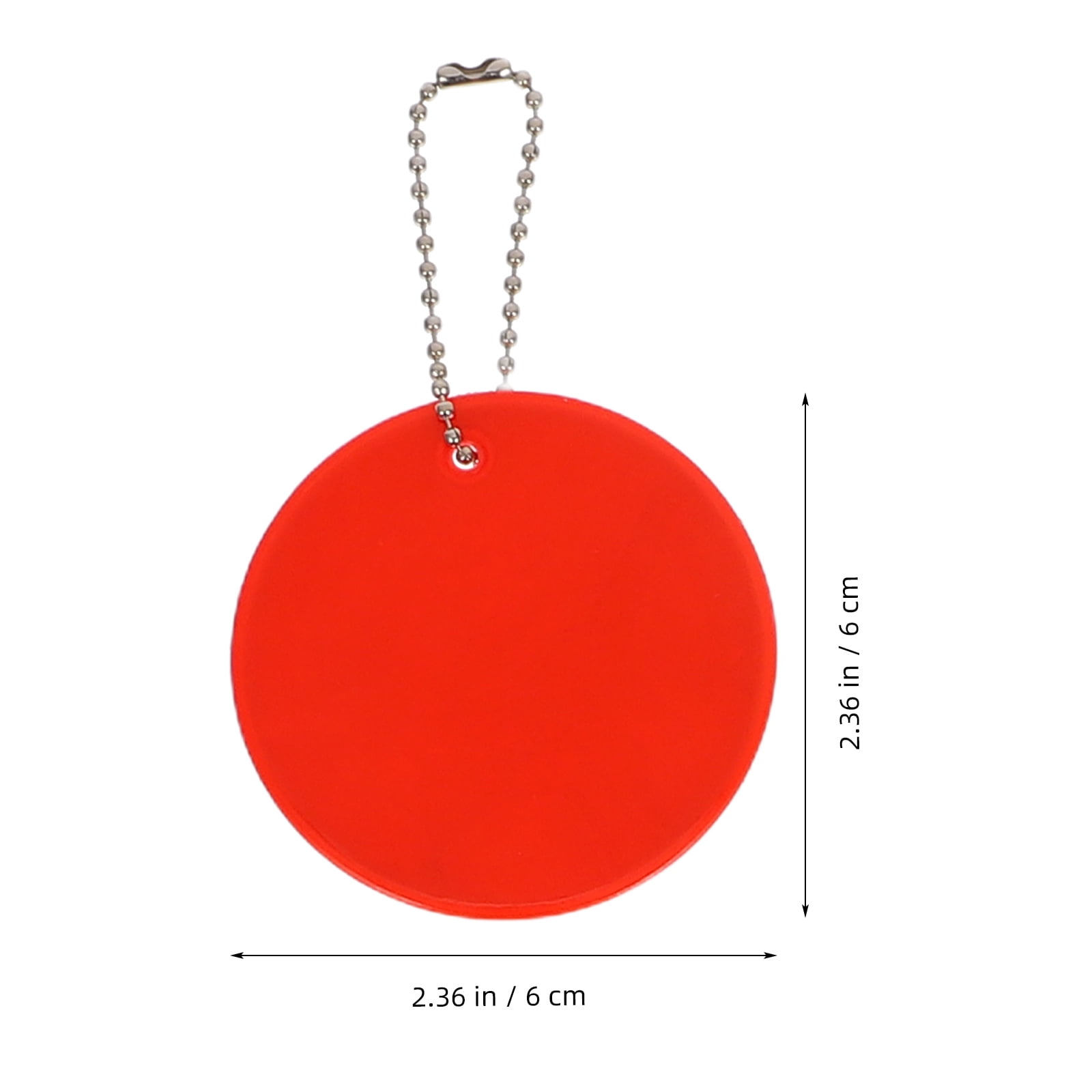 FRCOLOR 24pcs Reflective Pendant Keychain for Backpacks Reflective Safety Tag for Night Running and Cycling Lightweight Reflector Keyring for Increased Visibility and Safety