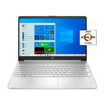 HP 15.6" FHD, Athlon N3050, 4GB RAM, 128GB SSD, Silver, Windows 10 Home in S mode plus Microsoft Office, 15-ef1001wm