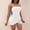 White, variant on SDJMa Women's Short Sleeve Pleated Loose Swing Casual Dress Fashion Women Summer Casual Print V-Neck Camis Sleeveless Vest Long Dress