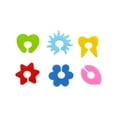 thumbnail image 1 of 6pcs Silicone Wine Glass Marker Creative Colorful Petals Design Sticker Sucker Mark Glass Identification Perfect for Parties (Random Color), 1 of 5