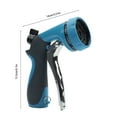 thumbnail image 3 of Boquilla de agua de alta presión con 10 funciones | Pulverizador de plástico multiusos para lavado de autos y mangueras de jardín | Rociado atomizado ajustable | Mango ergonómico | 1 unidad, 3 of 6