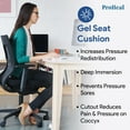 thumbnail image 2 of Proheal Gel Coccyx Wheelchair Seat Cushion - 24" x 18" x 4" - Gel Infused High Density and Resilient Foam, 2 of 5