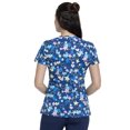 thumbnail image 2 of Dickies EDS Women Scrubs Top, V-Neck, Plus Size, DK721, 2XL, Starry Eyed Love, 2 of 7