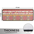 thumbnail image 5 of Kitchen Rugs Sets Of 2,Pioneer Flower Floral Print Pattern Anti Fatigue Kitchen Mat Rugs Non Slip Washable,Decorative Kitchen Floor Mats for Kitchen,Sink,Laundry,17"x47"+17"x47", 5 of 5