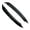 Black-Carbon Fiber Pattern, variant on 2Pcs Car Headlight Eyebrow Eyelid Cover Trim Black For VW Polo MK6 2019-2022 Car Eyelids Lids ABS Carbon
