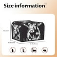 thumbnail image 5 of Fotbe Floral Cow Silhouette for Four Slice Toaster Cover, Fingerprint Protector, Super Soft Appliance Cover And Dust Cover,Bread Dust Cover & Fingerprint Protection, 5 of 7