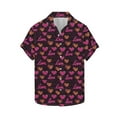 thumbnail image 4 of Yaoyar Men's Hawaiian Shirt Valentines Day Heart Short Sleeve Beach Button Down Causal Top Print Tropical Hawaii Shirts, 4 of 5