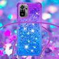 thumbnail image 4 of Funda para Xiaomi Redmi Note 10S 4G/Note 10 4G Brillantina Líquida Divertida Reluciente y con Cristales en Movimiento Cuerpo Cruzado con Cordón Ajustable, 4 of 5